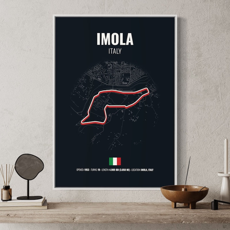 Imola F1 Grand Prix Poster | Imola F1 Grand Prix Print | Imola F1 Grand Prix Wall Art