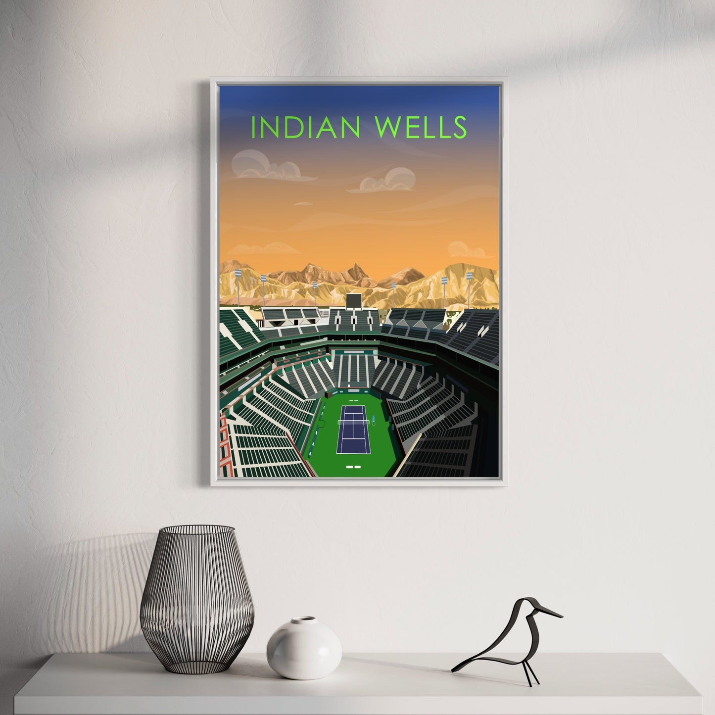 Indian Wells ATP/WTA Tennis Stadium Poster