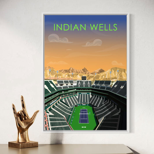 Indian Wells ATP/WTA Tennis Stadium Poster