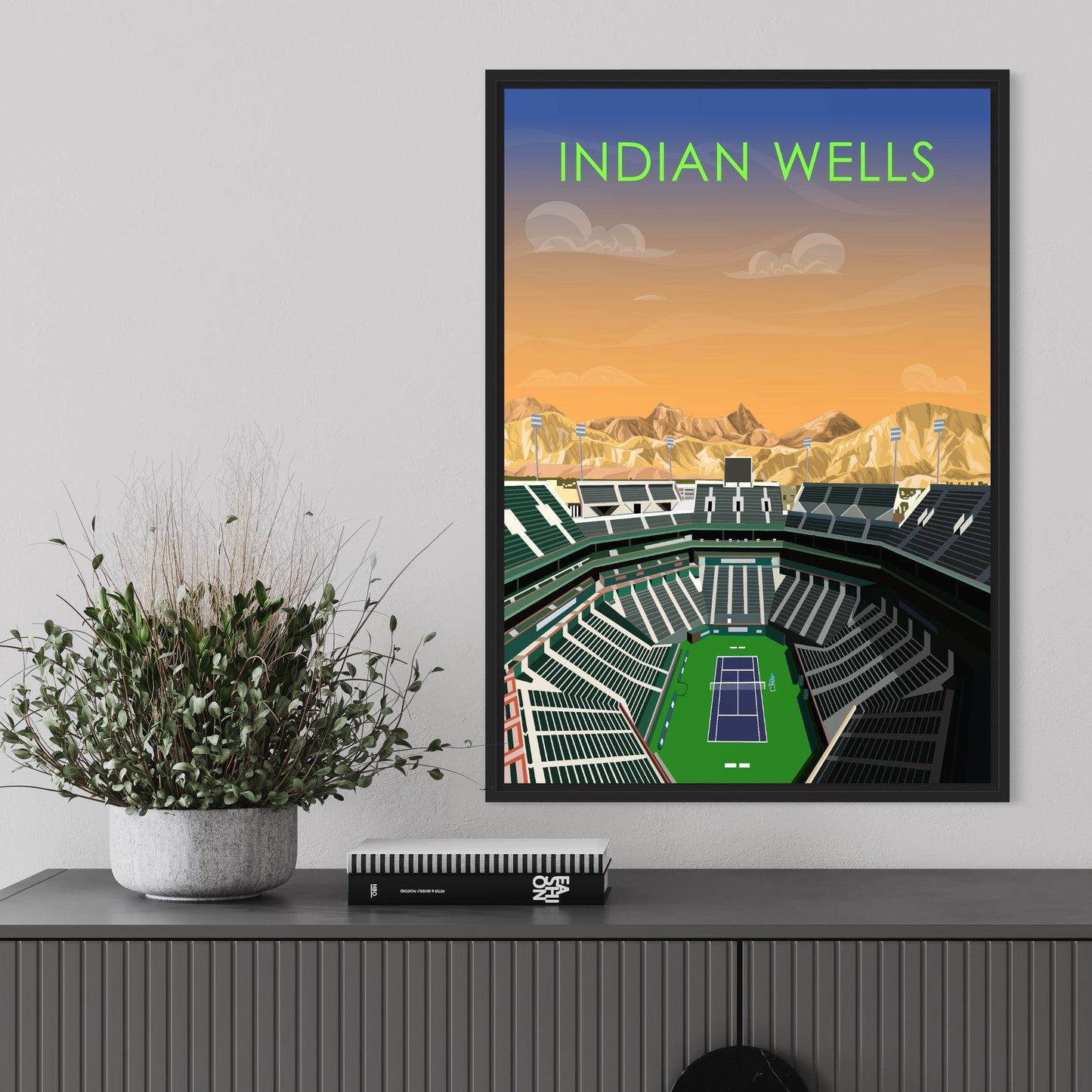 Indian Wells ATP/WTA Tennis Stadium Poster