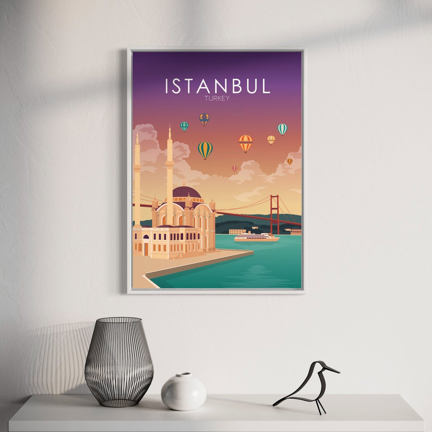 Istanbul Poster | Istanbul Wall Art | Istanbul Sunset Print