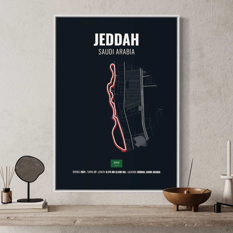 Jeddah F1 Grand Prix Poster | Jeddah F1 Grand Prix Print | Jeddah F1 Grand Prix Wall Art