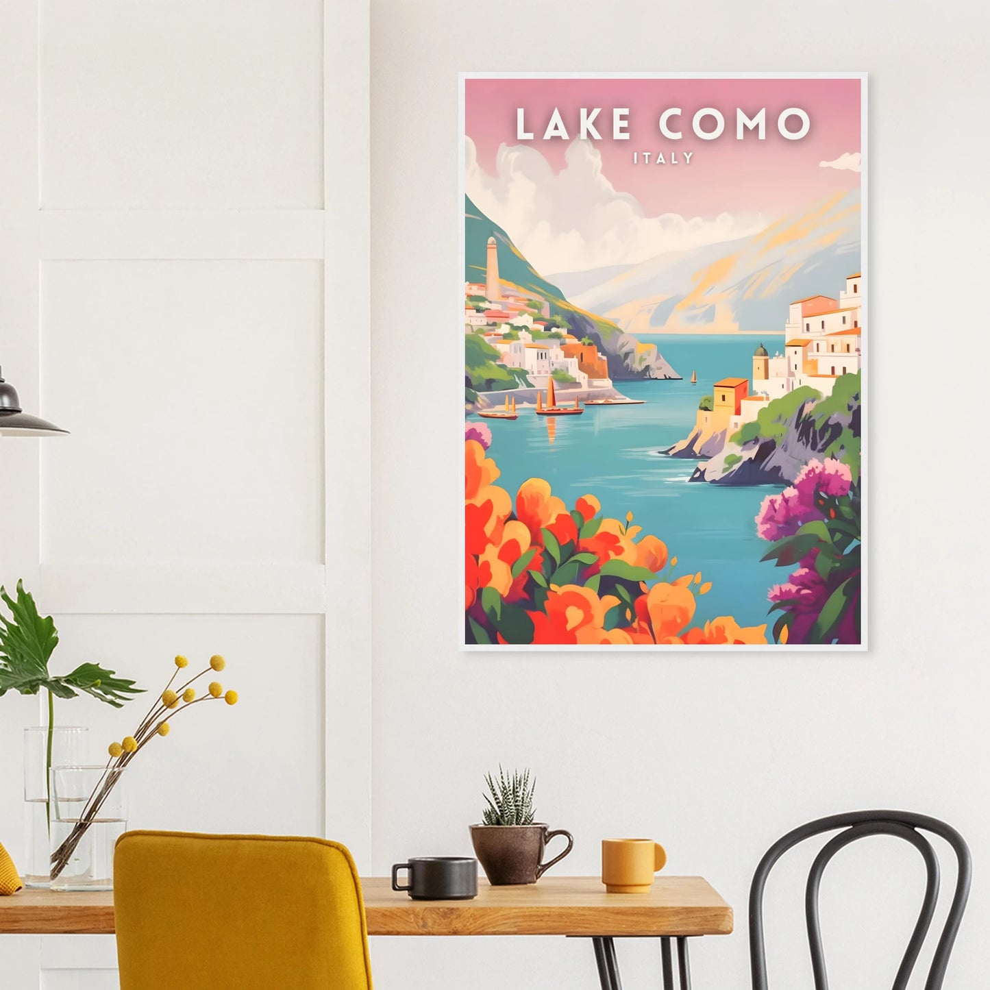 Lake Como, Italy Travel Poster
