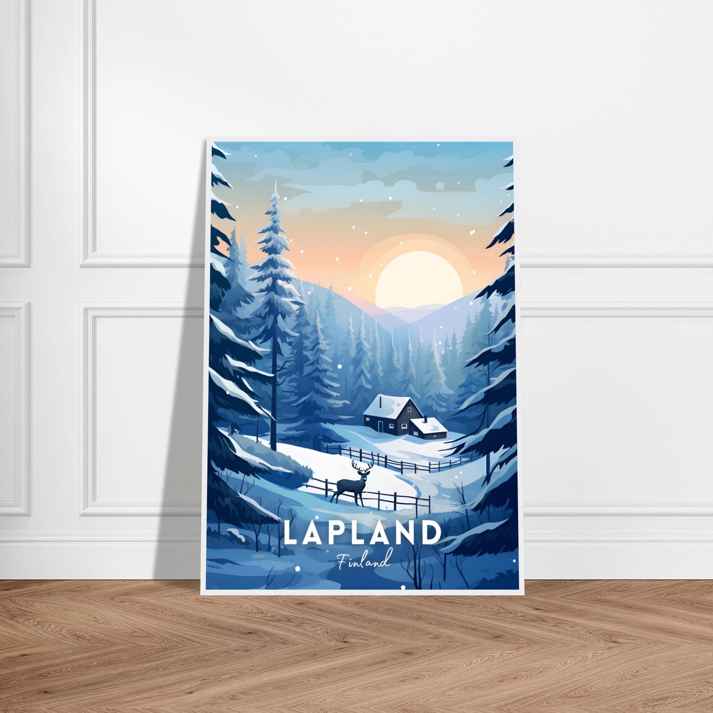 Lapland Travel Poster