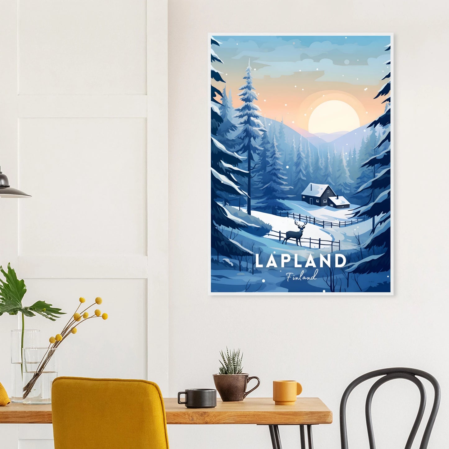 Lapland Winter Travel Poster