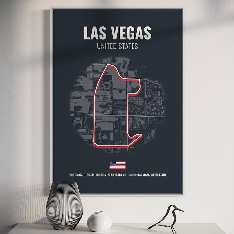 Las Vegas Formula 1 Poster | Las Vegas Formula 1 Print | Las Vegas Formula 1 Wall Art