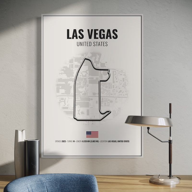 Las Vegas Formula 1 Poster | Las Vegas Formula 1 Print | Las Vegas Formula 1 Wall Art