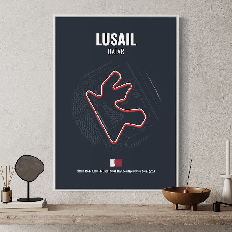 Lusail Formula 1 Poster | Lusail Formula 1 Print | Lusail Formula 1 Wall Art