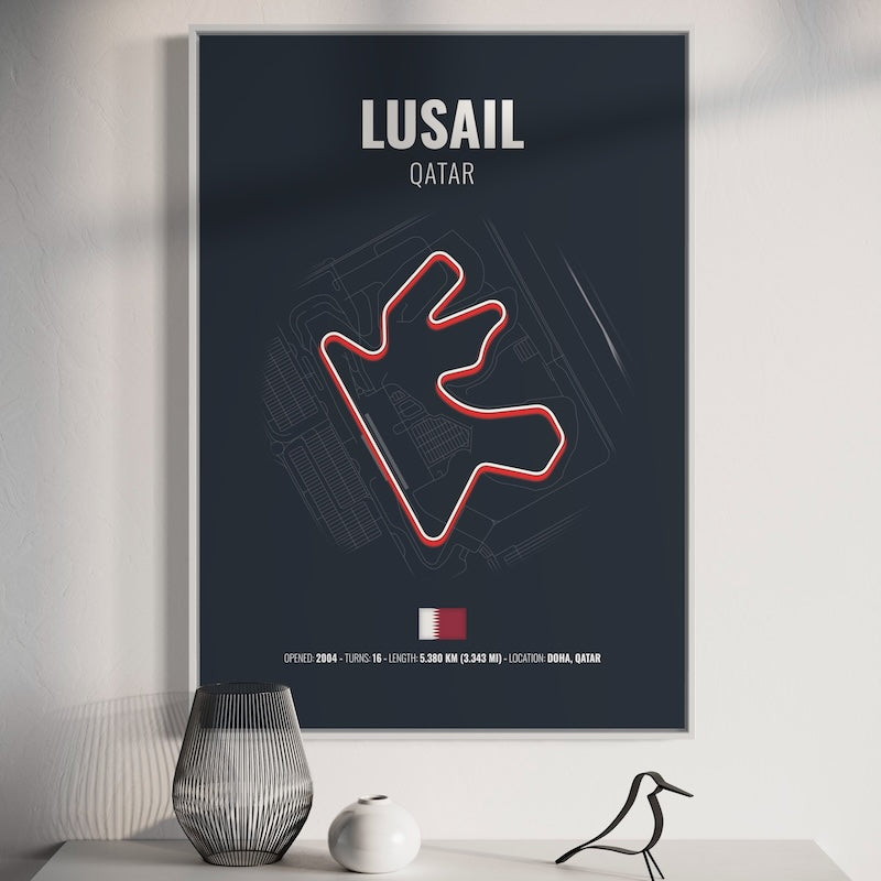 Lusail Formula 1 Poster | Lusail Formula 1 Print | Lusail Formula 1 Wall Art