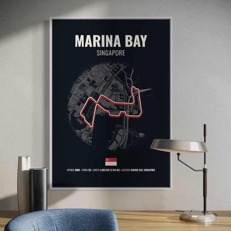 Singapore Formula 1 Poster | Singapore Formula 1 Print | Singapore Formula 1 Wall Art