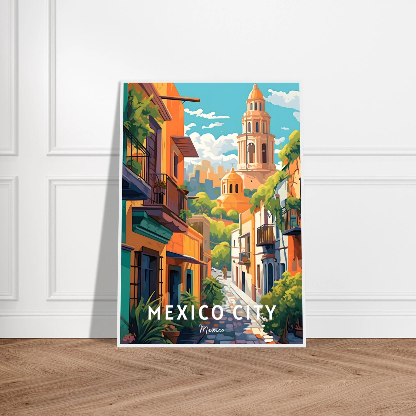 Mexico City Travel Poster