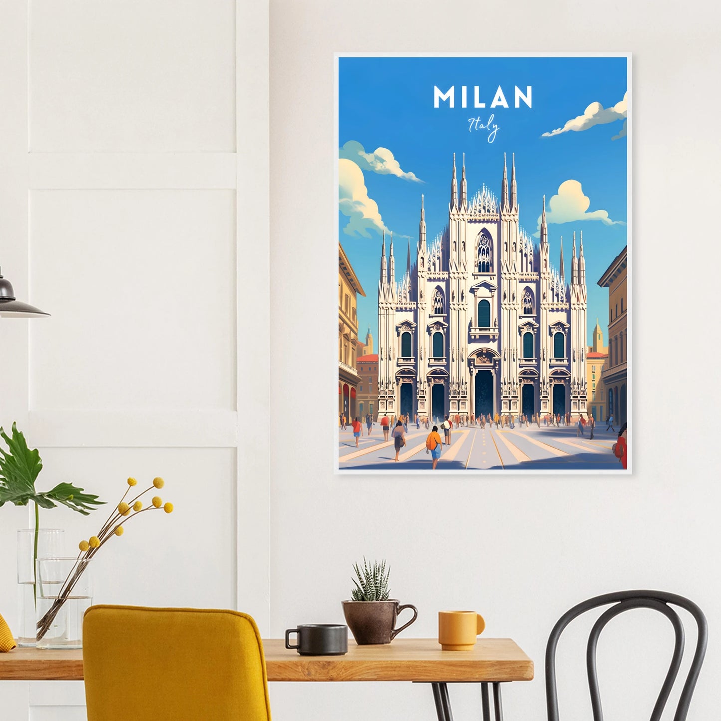 Milan Travel Poster New
