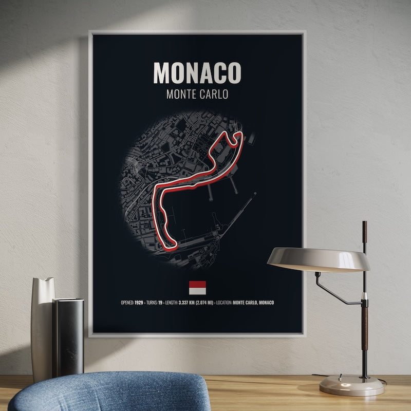 Monaco F1 Grand Prix Poster | Monaco F1 Grand Prix Print | Monaco F1 Grand Prix Wall Art