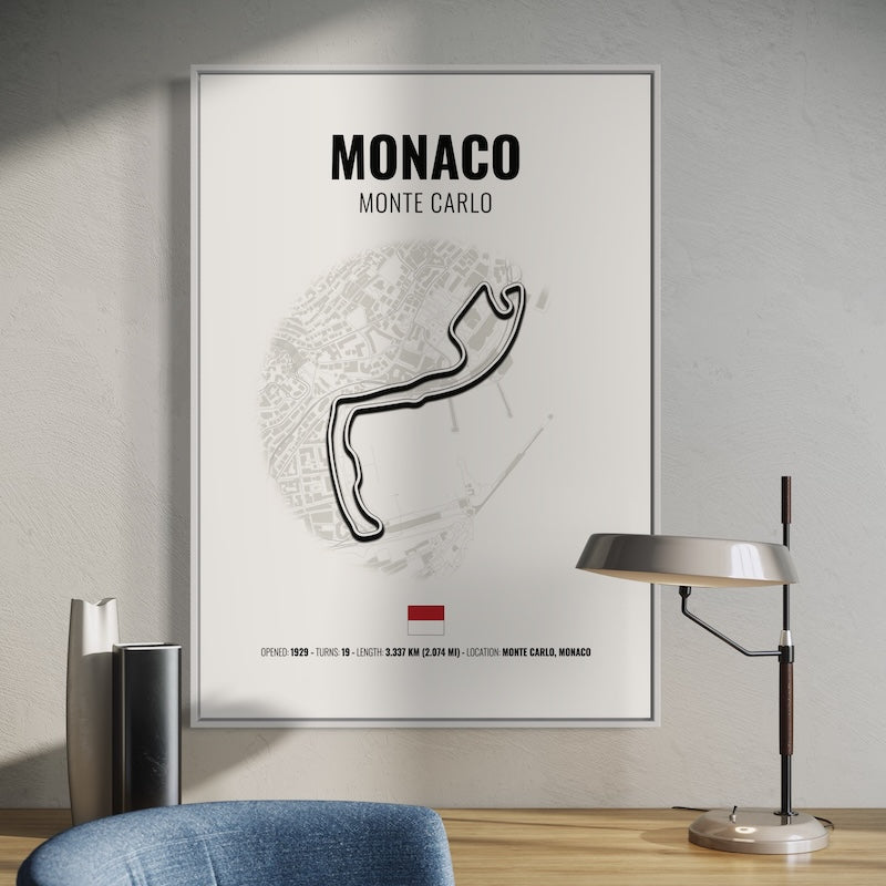 Monaco F1 Grand Prix Poster | Monaco F1 Grand Prix Print | Monaco F1 Grand Prix Wall Art