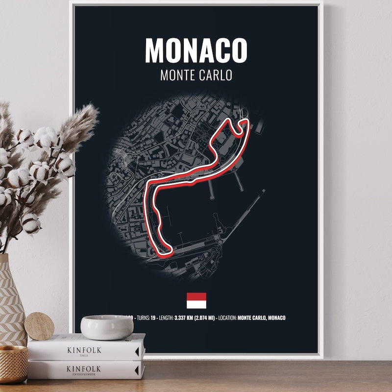 Monaco F1 Grand Prix Poster | Monaco F1 Grand Prix Print | Monaco F1 Grand Prix Wall Art