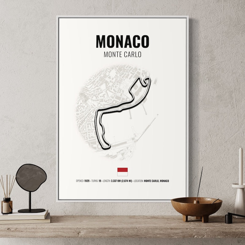 Monaco F1 Grand Prix Poster | Monaco F1 Grand Prix Print | Monaco F1 Grand Prix Wall Art