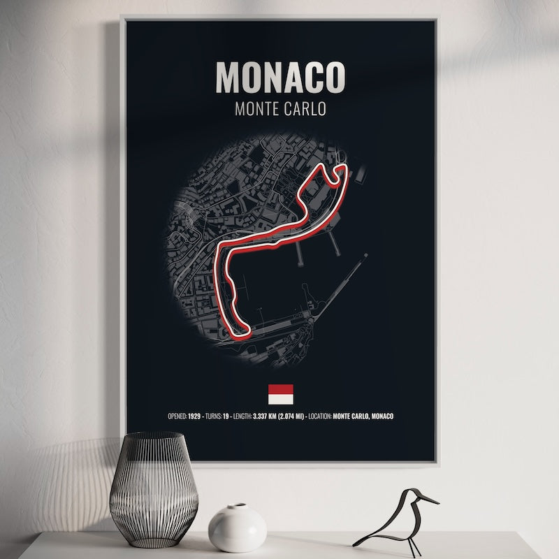 Monaco F1 Grand Prix Poster | Monaco F1 Grand Prix Print | Monaco F1 Grand Prix Wall Art