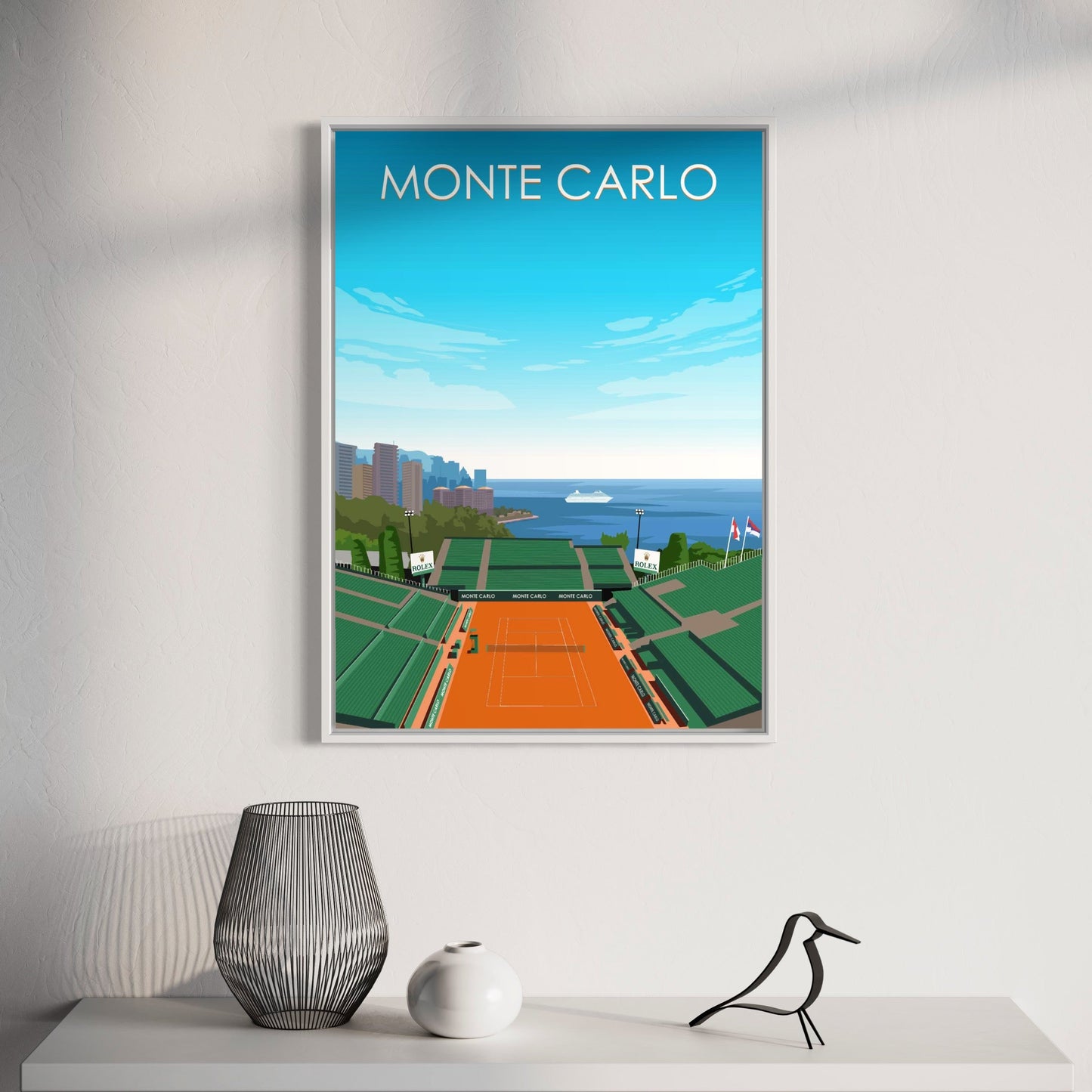 Monte Carlo ATP Masters Tennis Stadium Poster