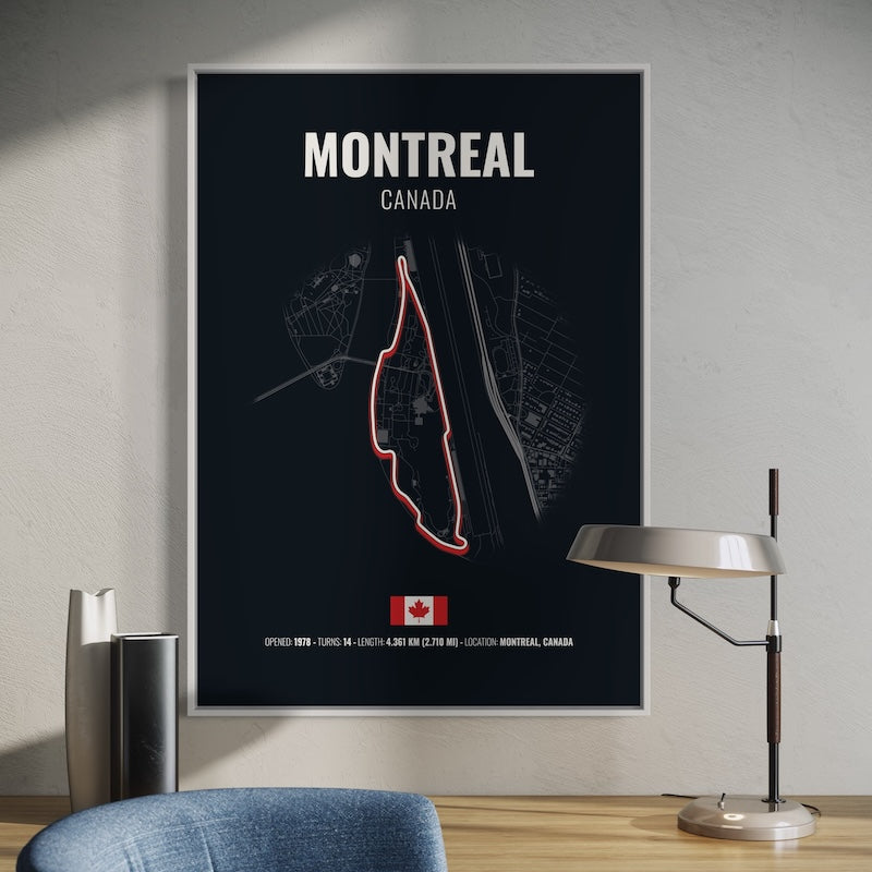Montreal F1 Grand Prix Poster | Montreal F1 Grand Prix Print | Montreal F1 Grand Prix Wall Art