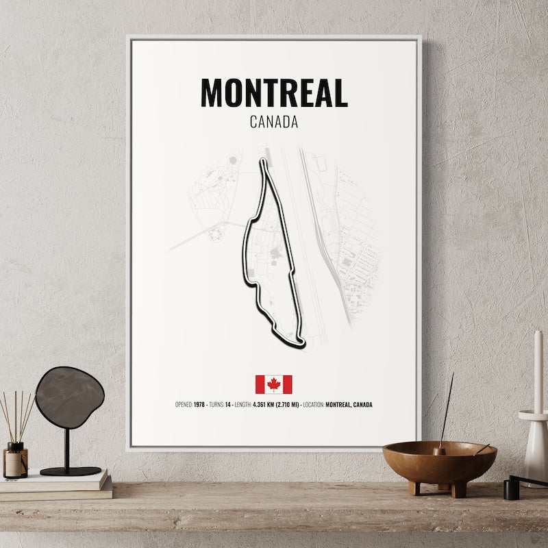 Montreal F1 Grand Prix Poster | Montreal F1 Grand Prix Print | Montreal F1 Grand Prix Wall Art