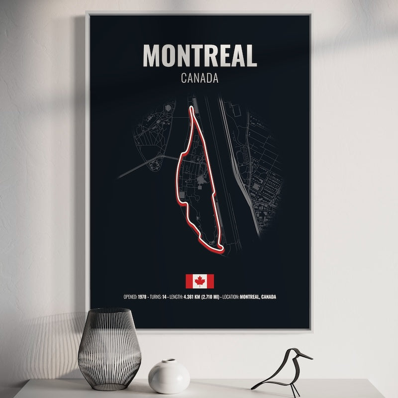 Montreal F1 Grand Prix Poster | Montreal F1 Grand Prix Print | Montreal F1 Grand Prix Wall Art