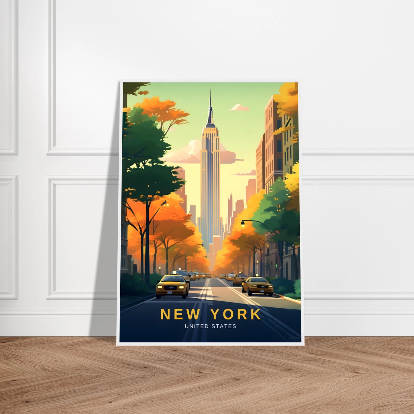New York Poster Framed Mockup