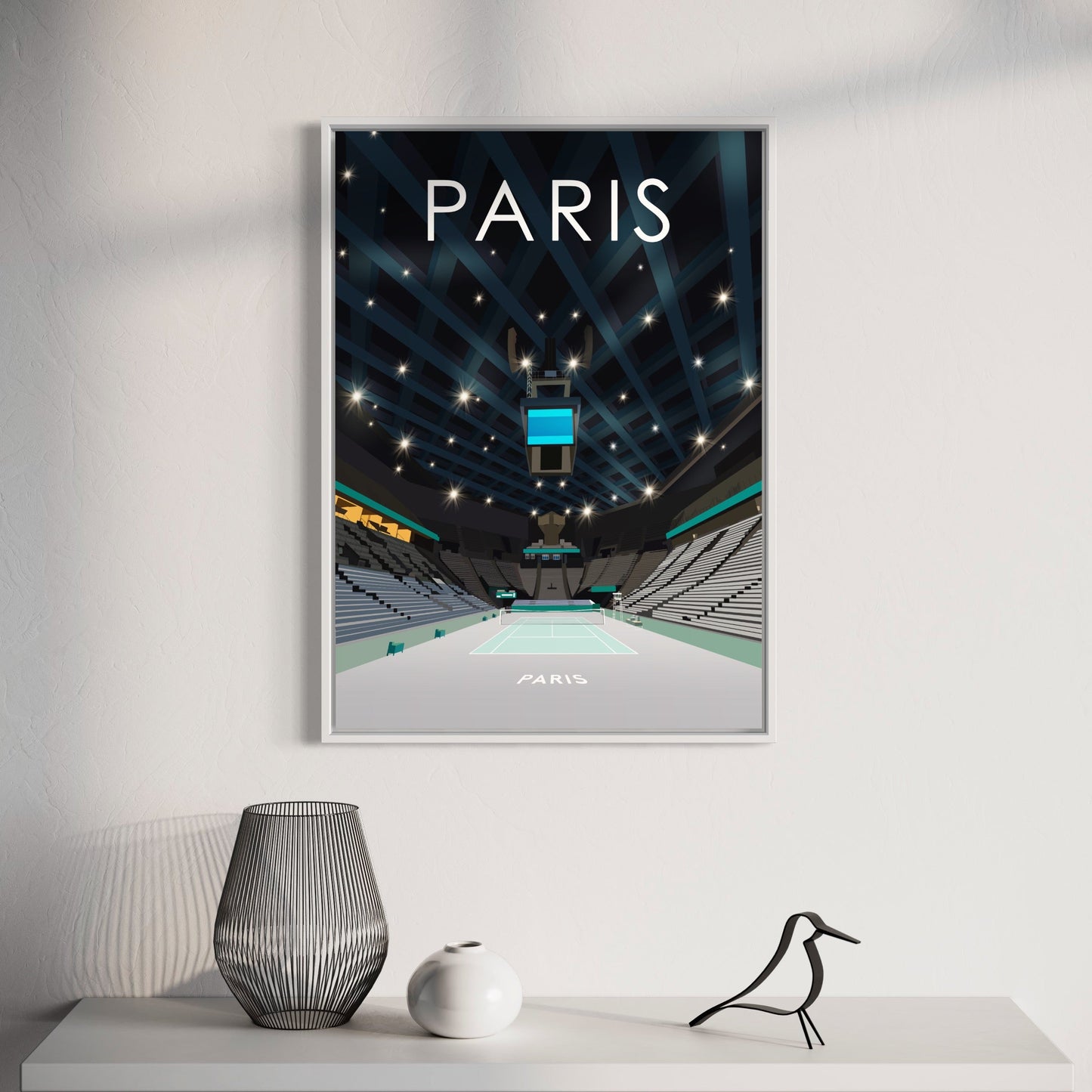 Paris Indoors ATP Masters Tennis Stadium Poster