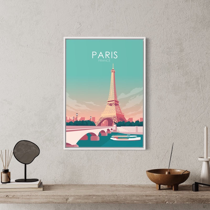 Paris Poster | Paris Wall Art | Paris Pastel Print