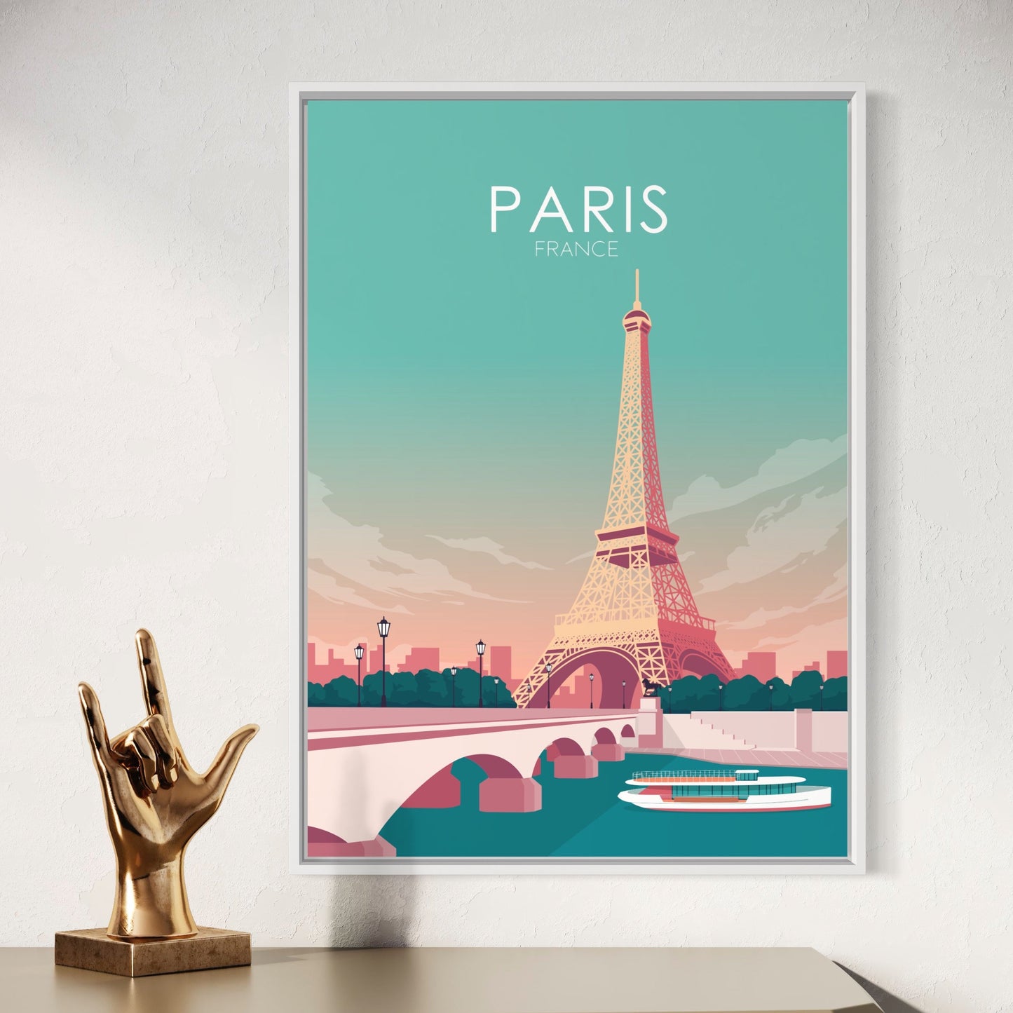 Paris Poster | Paris Wall Art | Paris Pastel Print