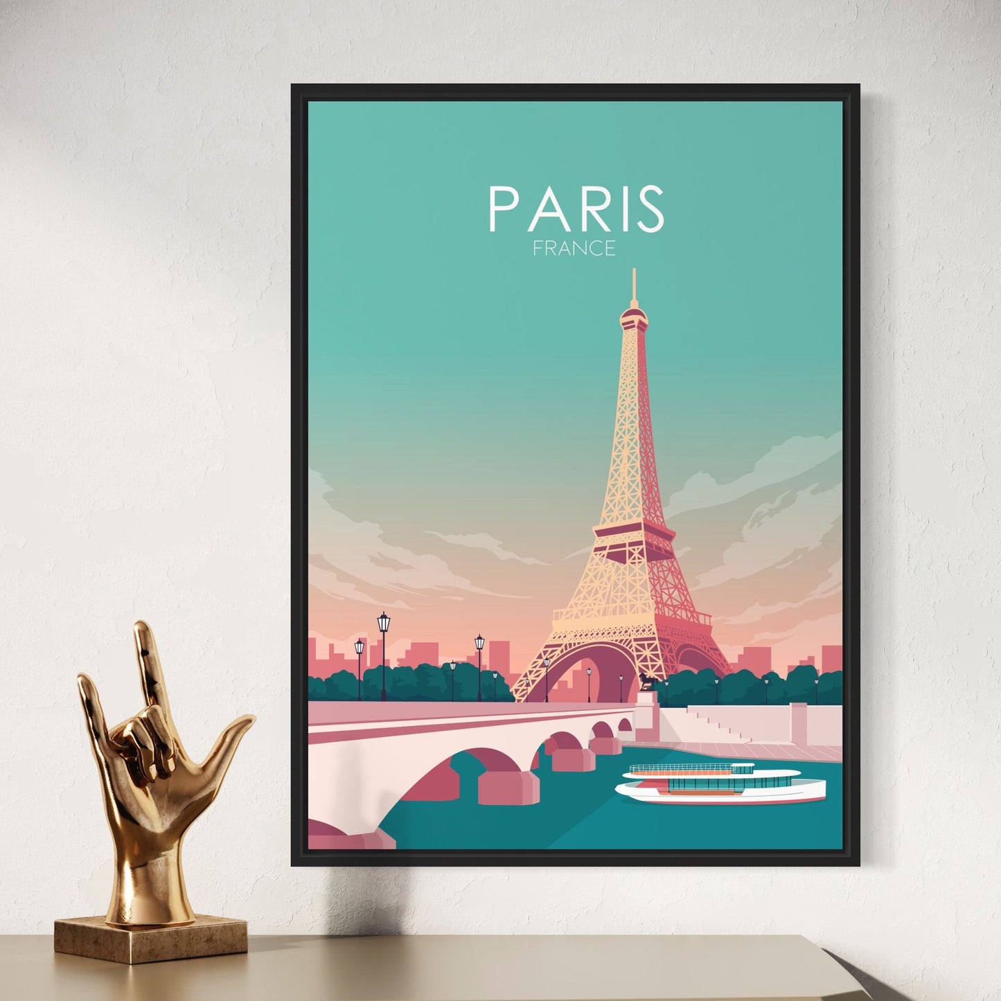 Paris Poster | Paris Wall Art | Paris Pastel Print
