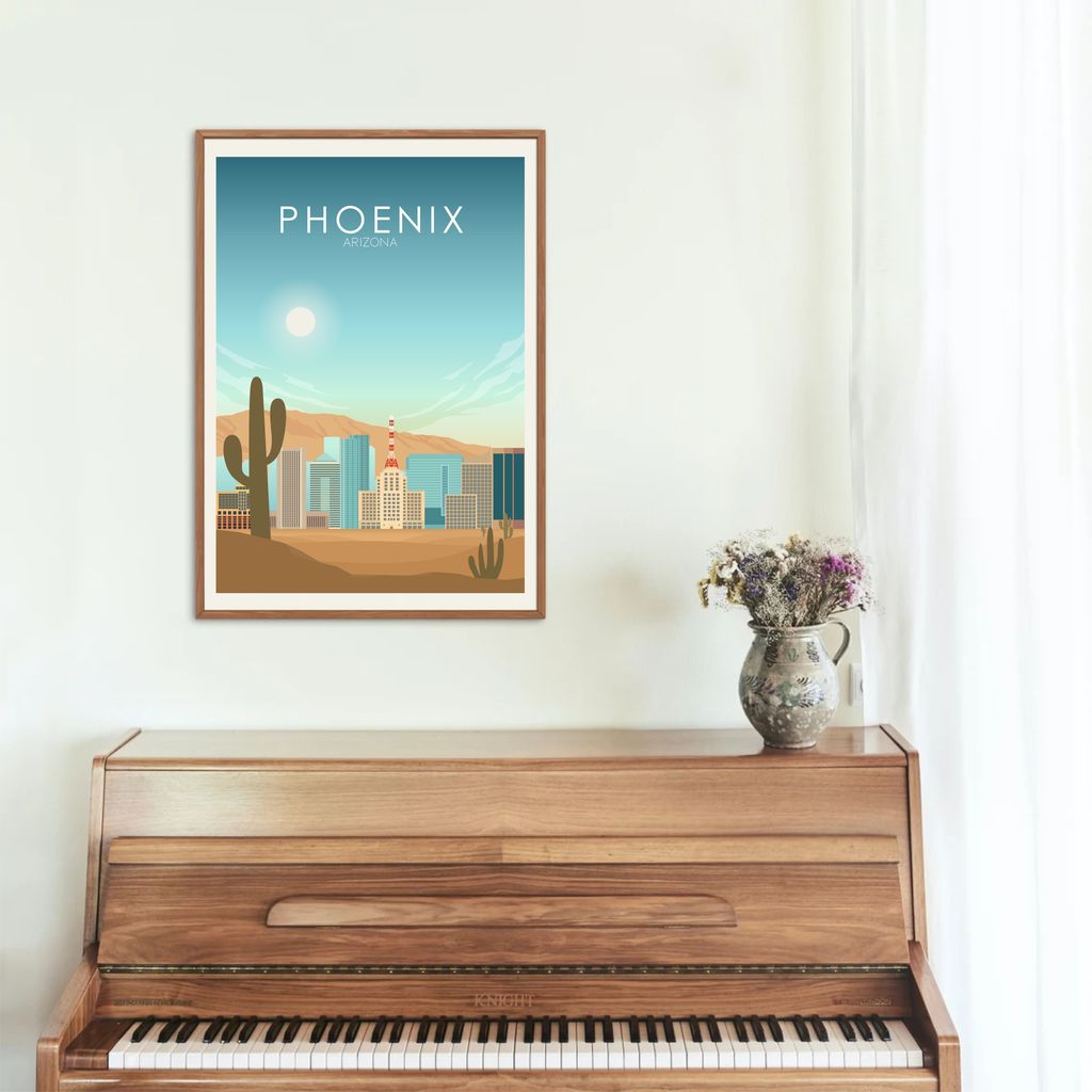 Phoenix Poster | Phoenix Wall Art | Phoenix Daytime Print