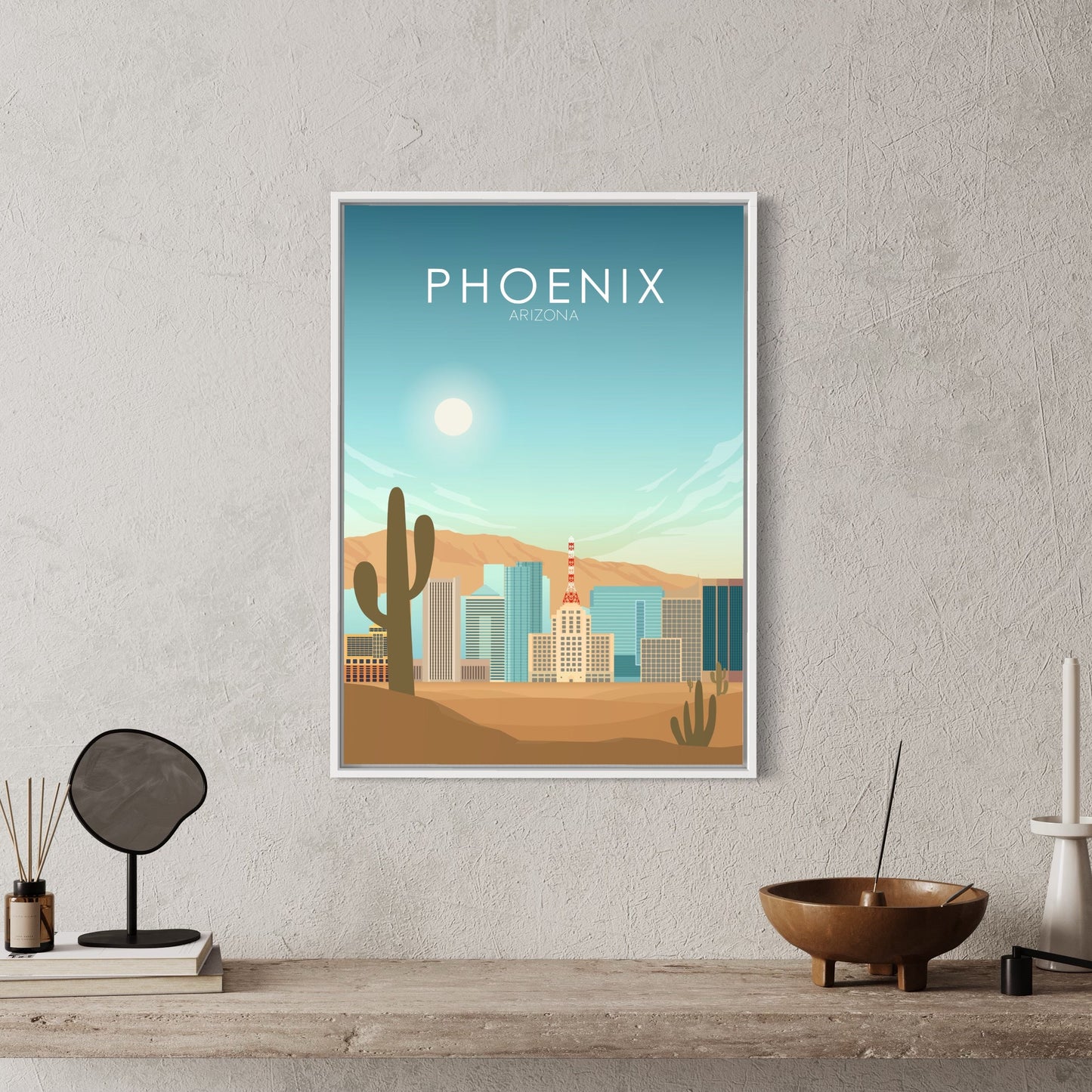Phoenix Poster | Phoenix Wall Art | Phoenix Daytime Print