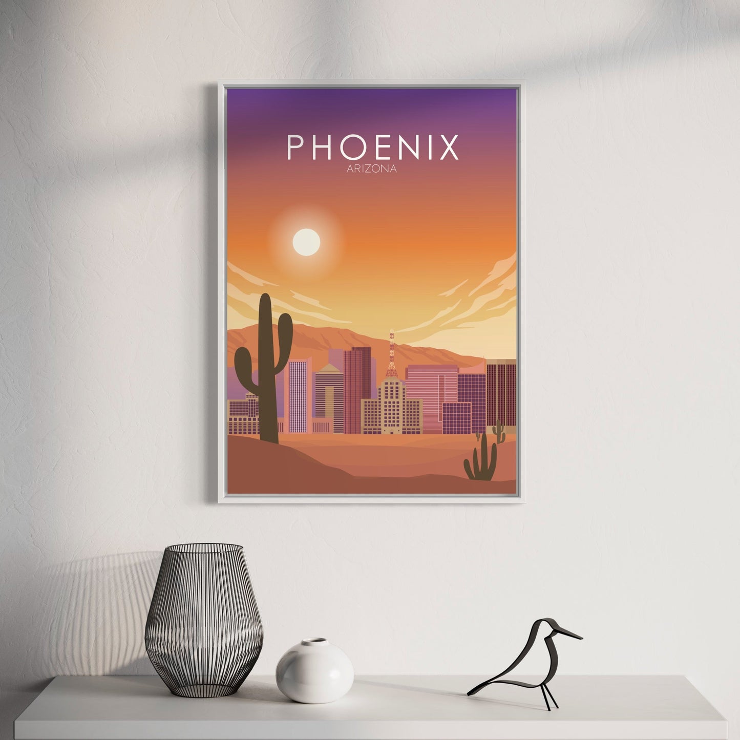 Phoenix Poster | Phoenix Wall Art | Phoenix Sunset Print