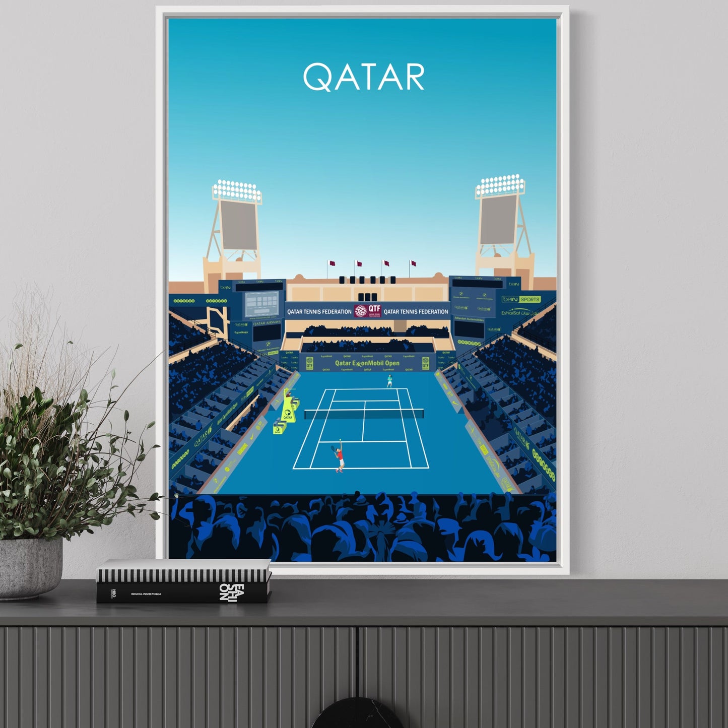 Qatar Open Tennis Poster