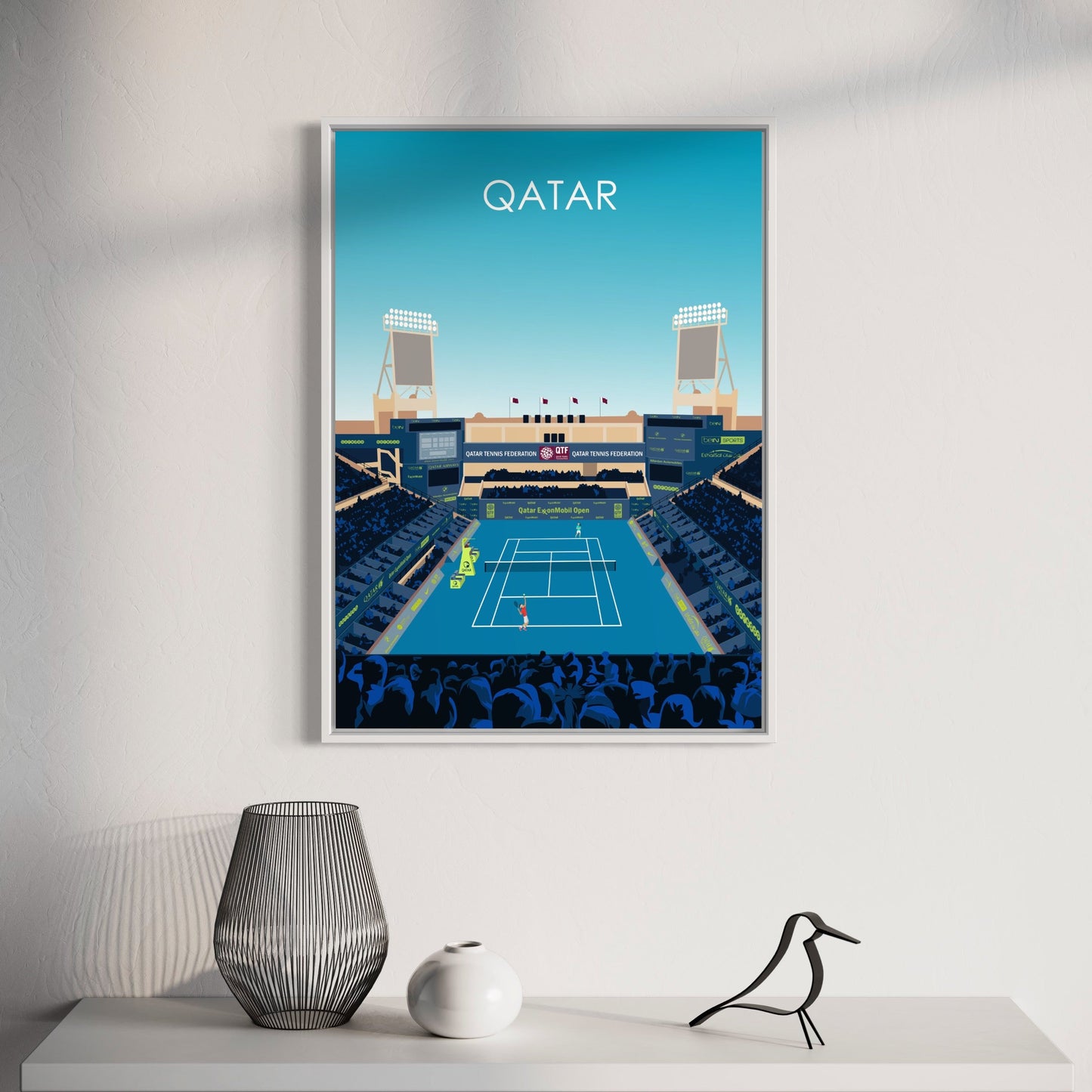 Qatar Open Tennis Poster