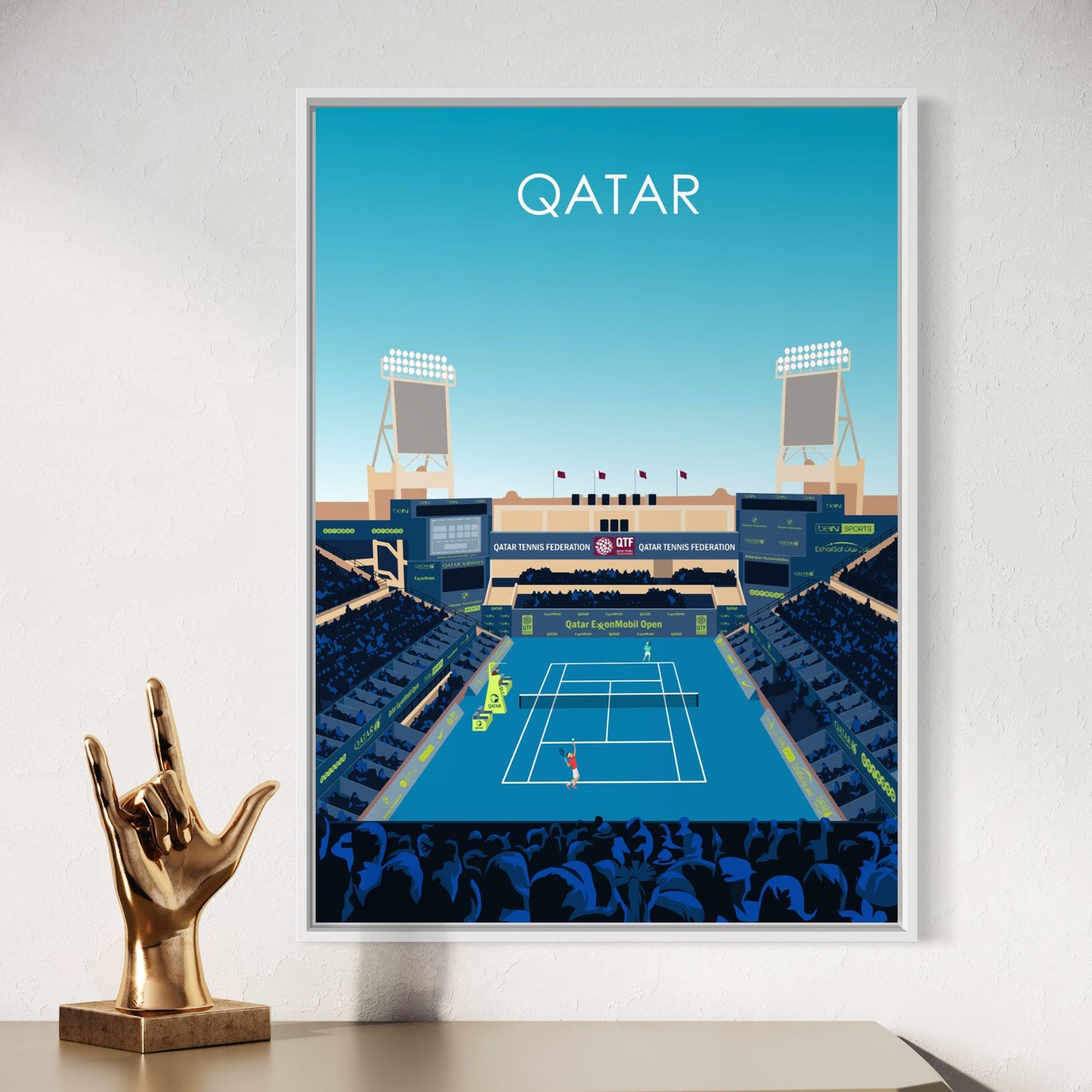 Qatar Open Tennis Poster