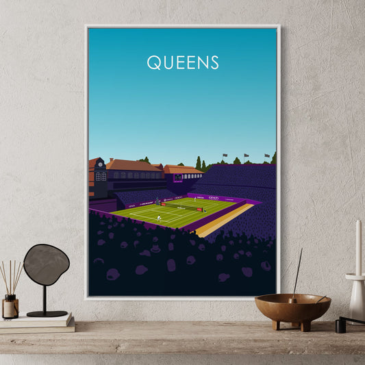 Queens Club Centre Court Cinch Championships Tennis Poster