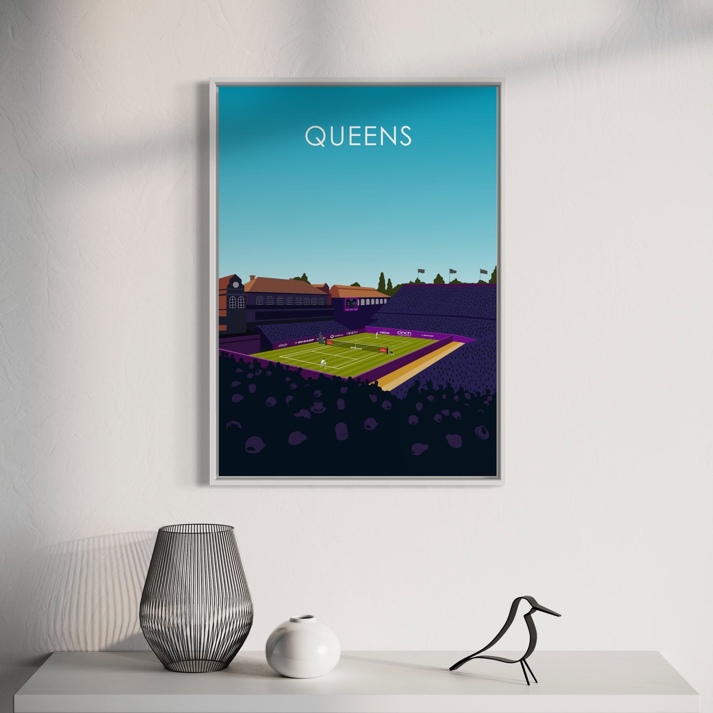 Queens Club Centre Court Cinch Championships Tennis Poster