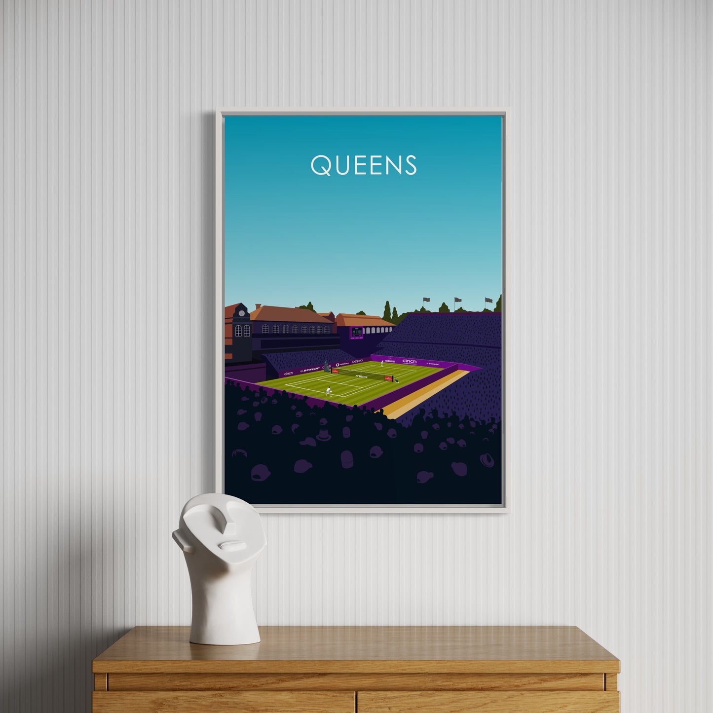 Queens Club Centre Court Cinch Championships Tennis Poster