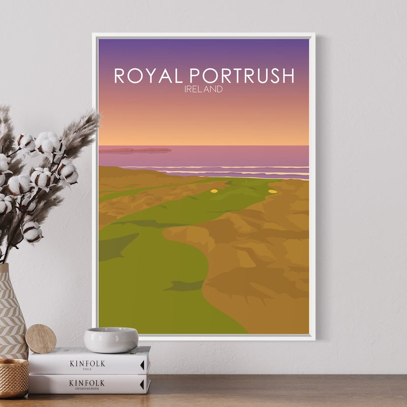 Royal Portrush Golf Course Sunset Print
