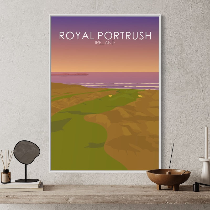 Royal Portrush Golf Course Sunset Print