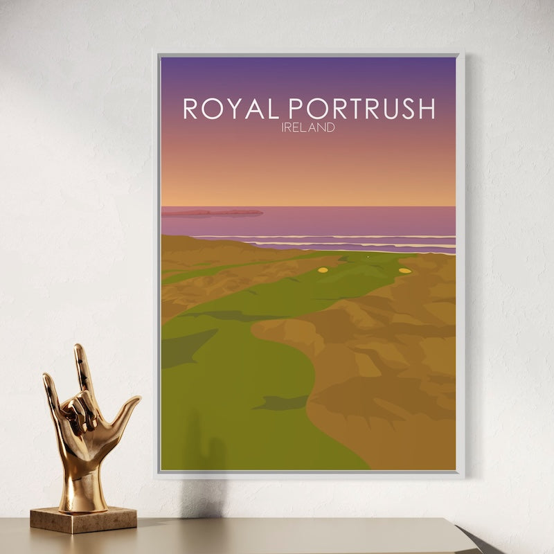 Royal Portrush Golf Course Sunset Print
