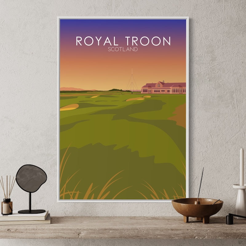 Royal Troon Golf Course Sunset Print