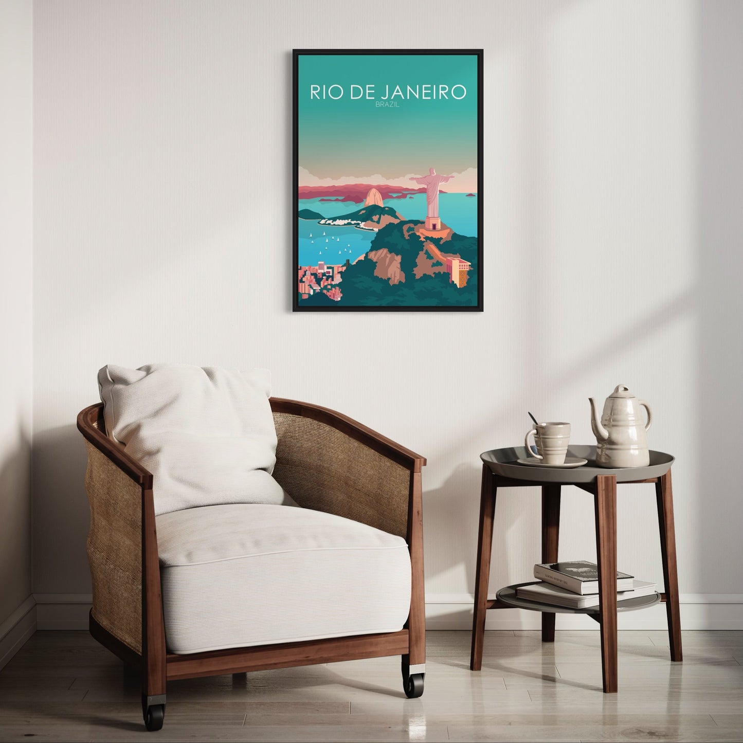 Rio De Janeiro Poster | Rio De Janeiro Wall Art | Rio De Janeiro Pastel Print