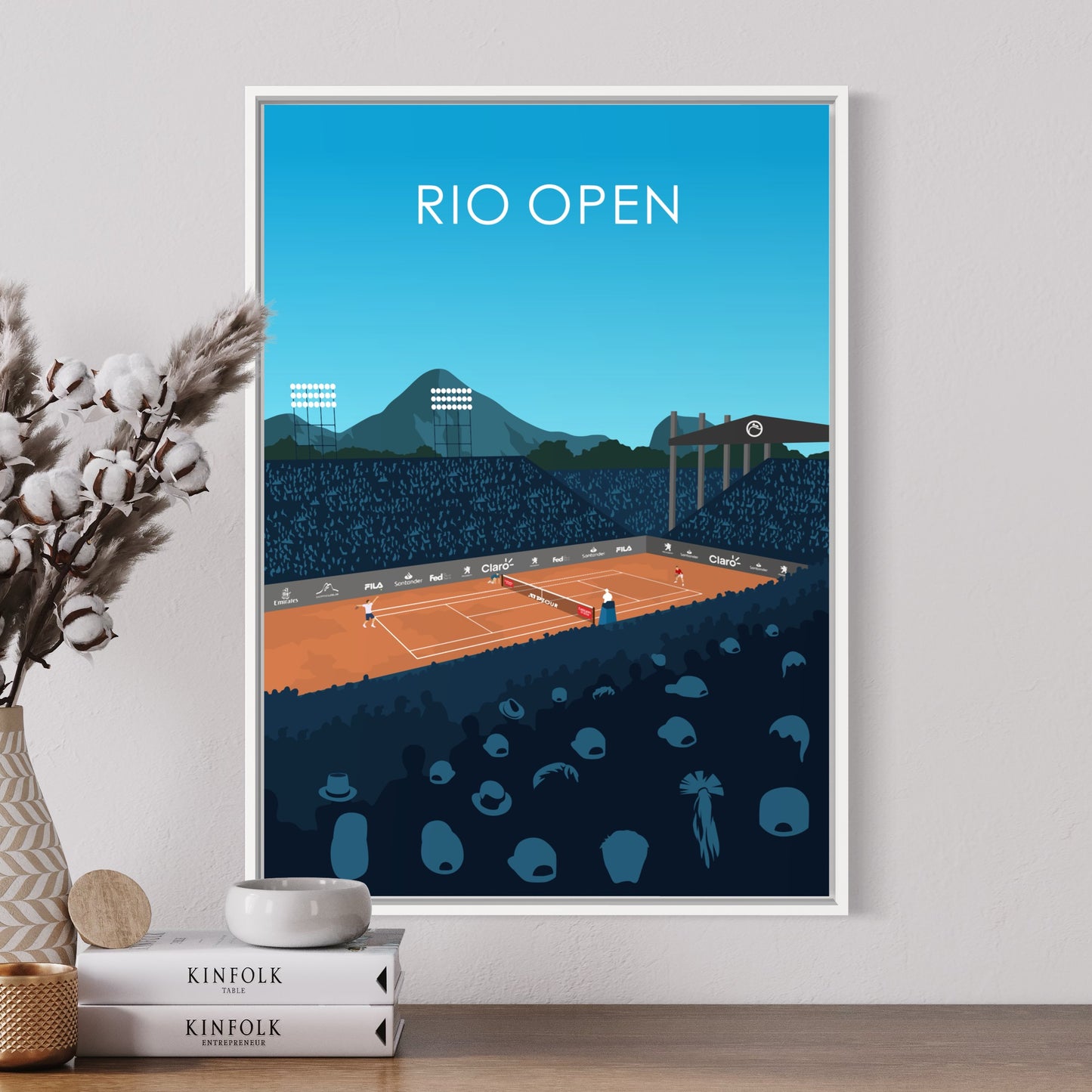 Rio Open ATP 500 Tennis Stadium Poster