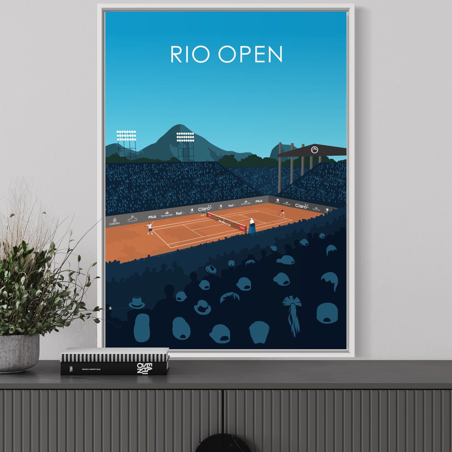 Rio Open ATP 500 Tennis Stadium Poster