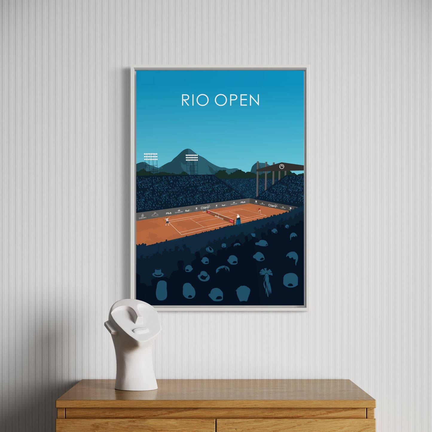 Rio Open ATP 500 Tennis Stadium Poster