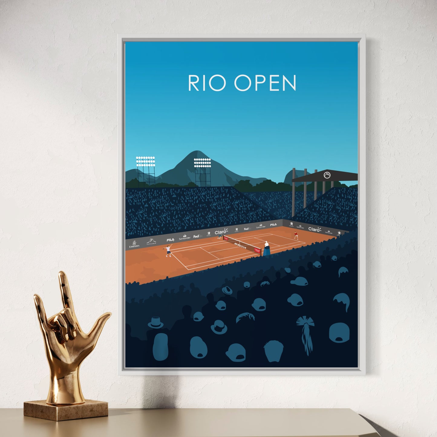 Rio Open ATP 500 Tennis Stadium Poster