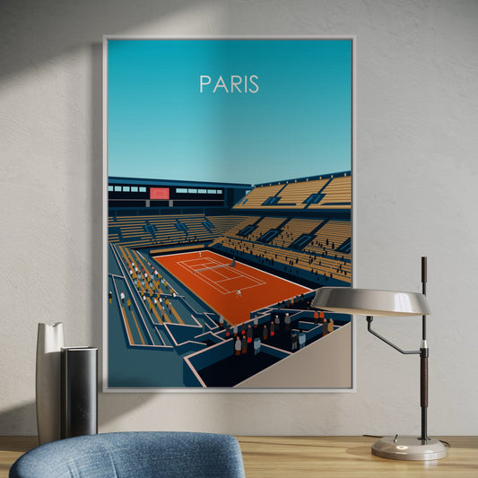 Roland Garros Poster | French Open Poster | Tennis Gift | Gift for Tennis Player