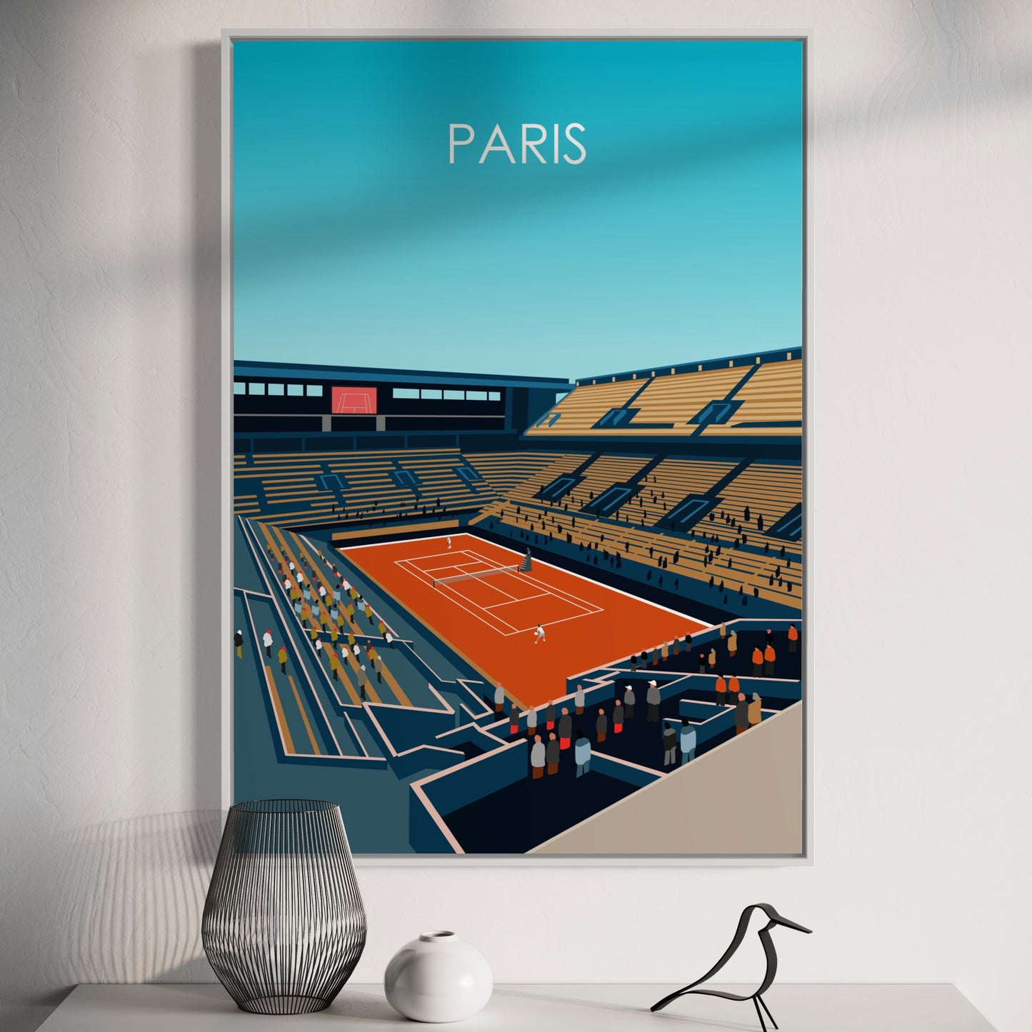 Roland Garros Poster | French Open Poster | Tennis Gift | Gift for Tennis Player